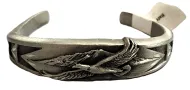 Flying Eagle Pewter Cuff Bracelet