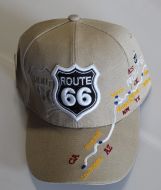 Route 66 Map Baseball Cap