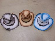 Youth Spray Painted Brown Cowboy Hat