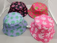 Bucket Hat-Marijuana: 4 Assorted
