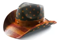 Adult Tan USA Cowboy Hat