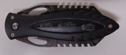 Double Blade Knife: Black