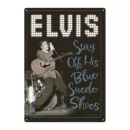 12x17 Rolled Edge: Elvis Presley-Blue Suede Shoes