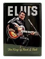 12x17 Rolled Edge-Elvis "King of Rock & Roll"