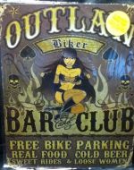 12x15 Metal Sign "Outlaw Biker"