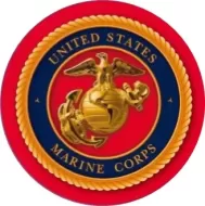 15" Dome Sign "Marines"