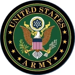 15" Dome Sign "Army Emblem"