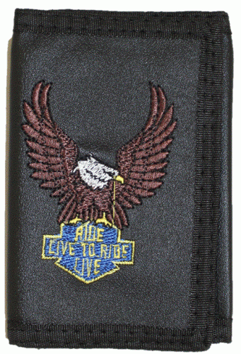 Eagle Faux Leather Wallet