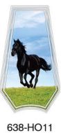 Black Horse Touch Lamp Glass