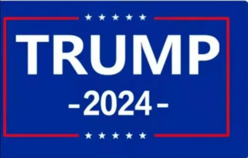 3x5 Flag: Trump 2024 (Blue)