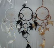 6.5" Dream Catcher with 3-2" Circles (3 asst)