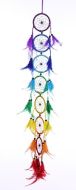 7 pc 3" Rainbow Dream Catcher Chain