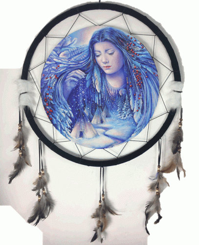 6.5" Mandala Dream Catcher Indian (6 Assort)