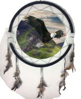 24" Dream Catcher Mandala Eagle A