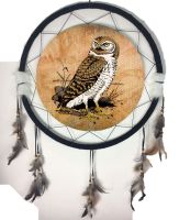 6.5" Mandala Dream Catcher Owl (2 Assort)