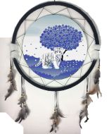 24" Mandala Dream Catcher Tiger (6 Assort)