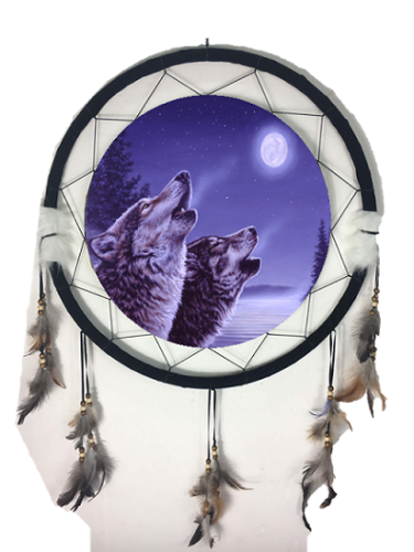 24" Mandala Single Wolf "C"