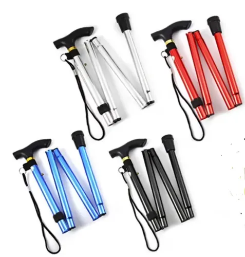 Adjustable Folding Walking Stick-Solid Colors