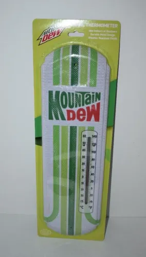 Mountain Dew Tin Thermometer
