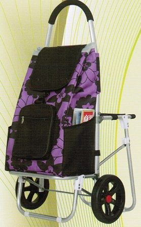 Aluminum Purple Flower Cart with Seat