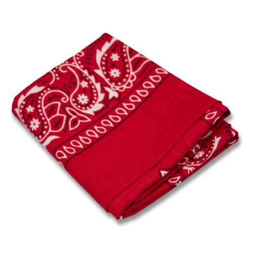 Red Solid Color Bandana (Dozen)