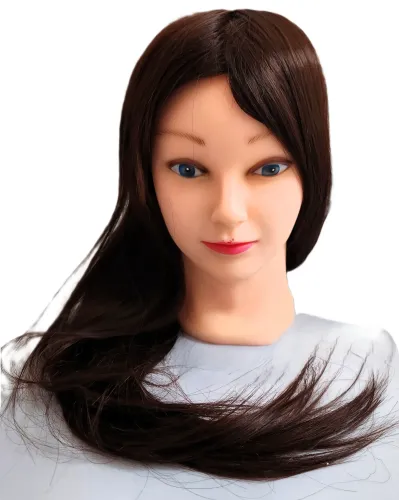 Mannequin Head with Brown Hair