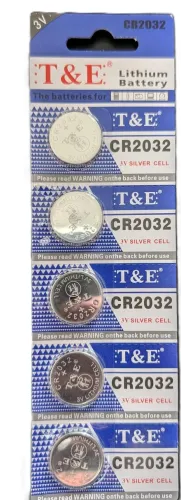 5 Pc CR2032 Button Battery