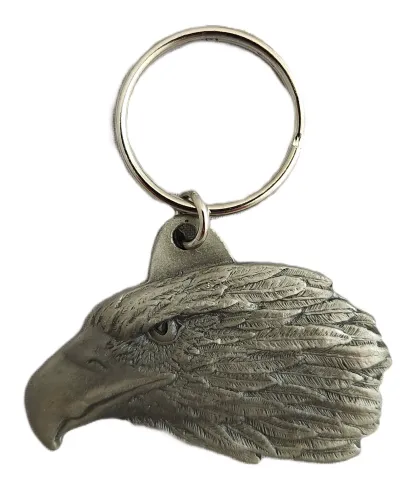 Eagle Pewter Keychain
