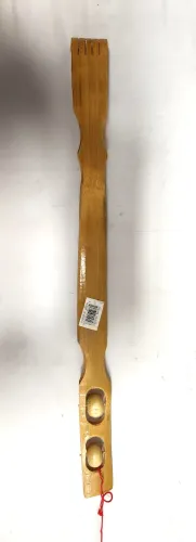 19" Bamboo Wood Backscratcher with 2xSmooth Rollers