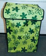 Shopping Cart Liner-Lime Green w/ Flower