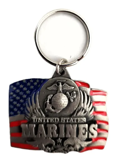 Marine Pewter Keychain