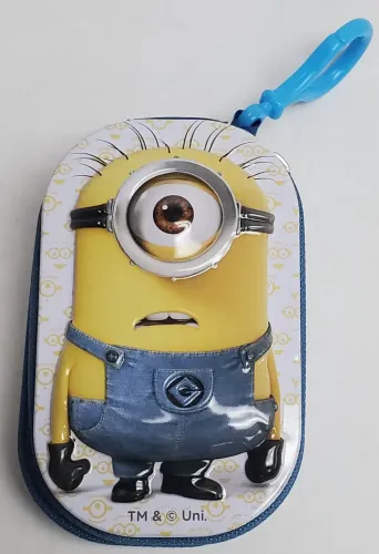 Minion Zipper Tin Keychain