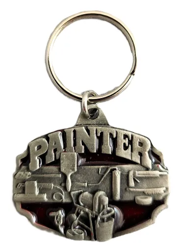 Painter Pewter Keychain