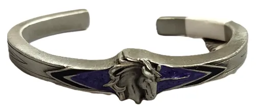 Unicorn Pewter Cuff Bracelet