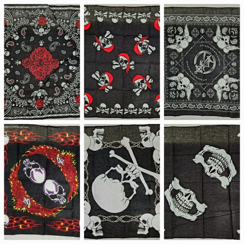 Skull Bandana (6 Asst)