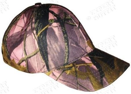 Pink Leaf Camo Baseball Cap Youth