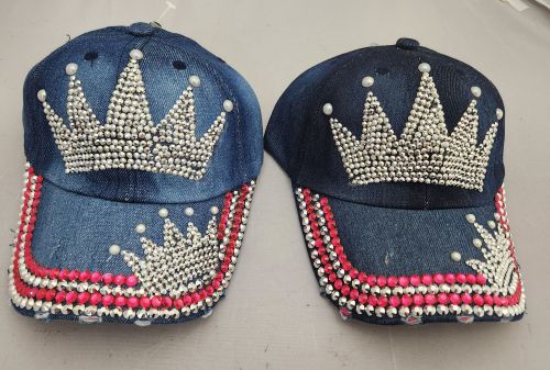 Youth Bling Crown Baseball Cap