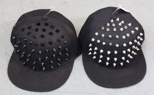 Spiked Baseball Cap (Black/Silver)