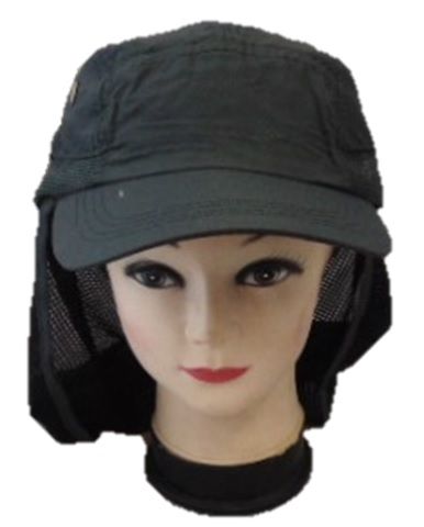 Baseball Cap with Mesh Veil