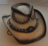 Black Adult Spray Painted Cowboy Hat