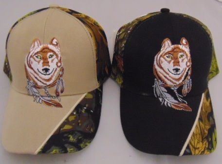 Baseball Cap "Wolf with Feathers"