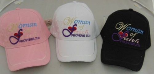 Baseball Cap "Woman of Faith" (3 Assorted)