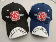 Fire Dept Baseball Cap with FD on Bill