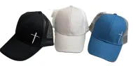 Cross with Mesh Back Baseball Cap
