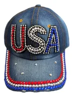 USA (Rhinestone) Baseball Cap