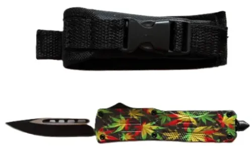 Pot Leaf-OTF Knife
