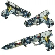 Spring Assist Gun Knife-Eagle