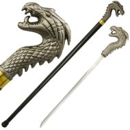 37" Walking Cane with Knife (Dragon)
