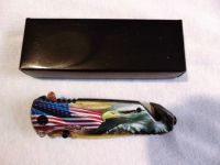Eagle w/ Painted Blade "We the People" Spring Assist Knife