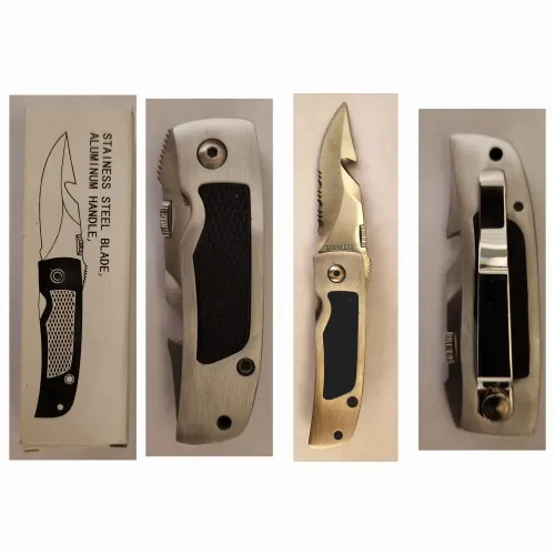 Black/Silver Pocket Knife